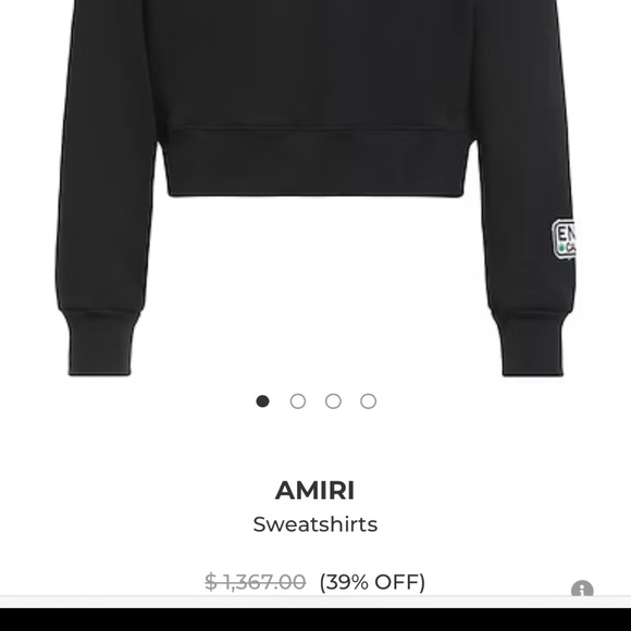 AMIRI Black All Love Edition Sweatshirt Crew Neck Size M Unisex - Picture 15 of 15